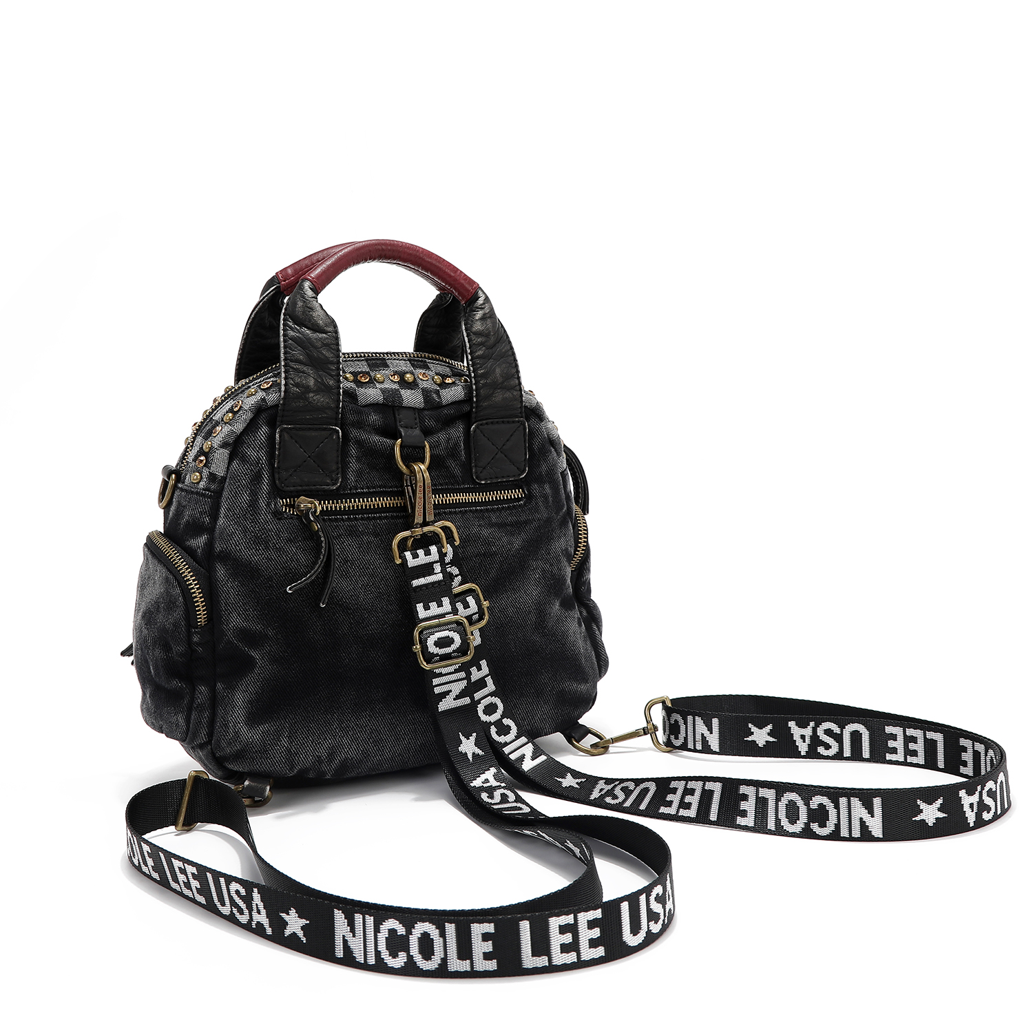 Foto 3 pulgar | Bolsa De Mano Nicole Lee Mezclilla Print Ladies Night Fw24
