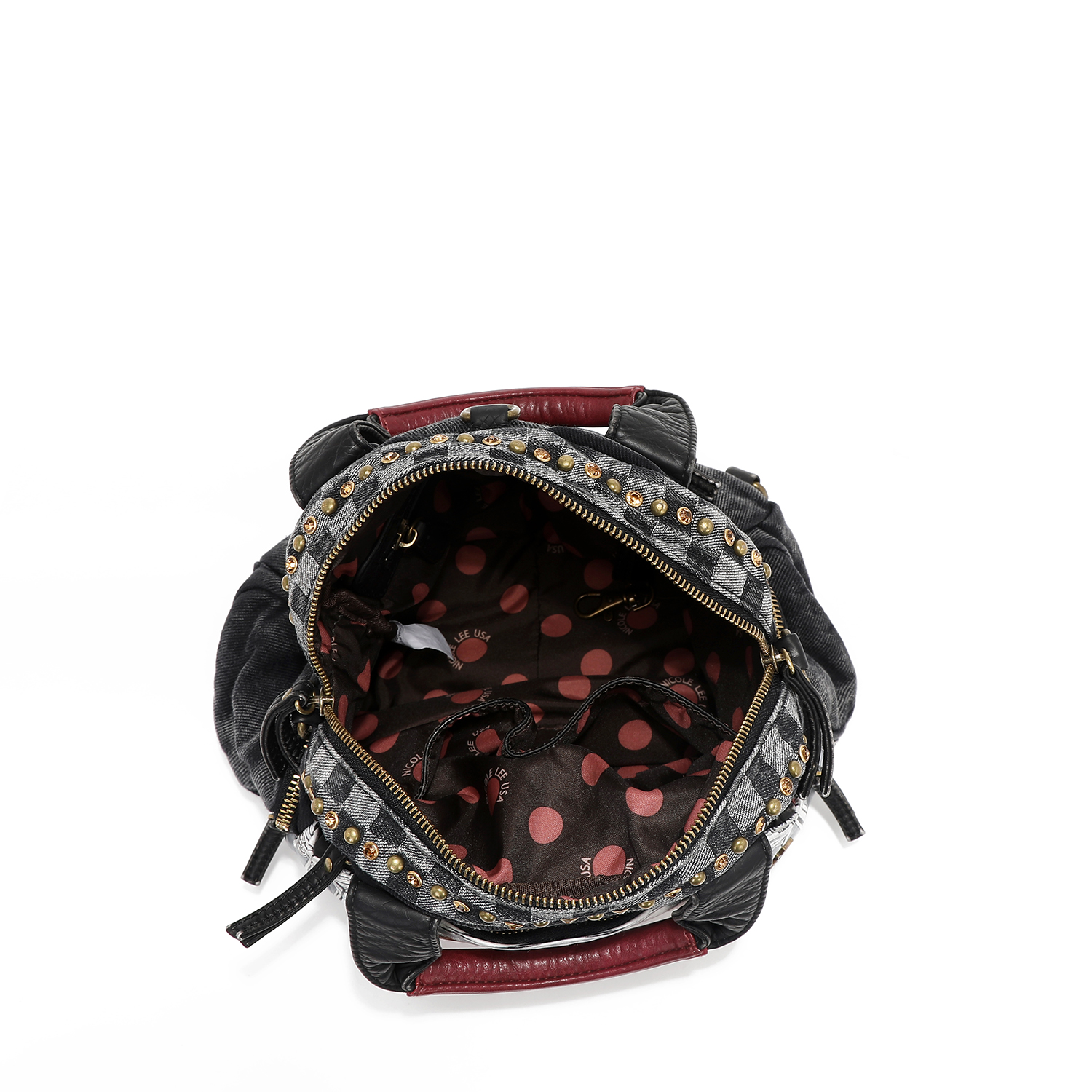 Foto 5 pulgar | Bolsa De Mano Nicole Lee Mezclilla Print Ladies Night Fw24