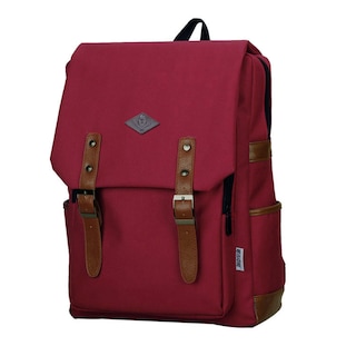 Foto 1 | Mochila Escolar Vintage Roja Ilios Innova