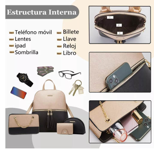 Foto 4 | Mochila Wünd 4 Piezas