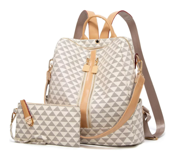 Foto 2 | Kit Mochila Moda Casual Bolso Casual Para Mujer, 2 Piezas