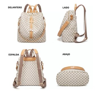 Foto 3 | Kit Mochila Moda Casual Bolso Casual Para Mujer, 2 Piezas