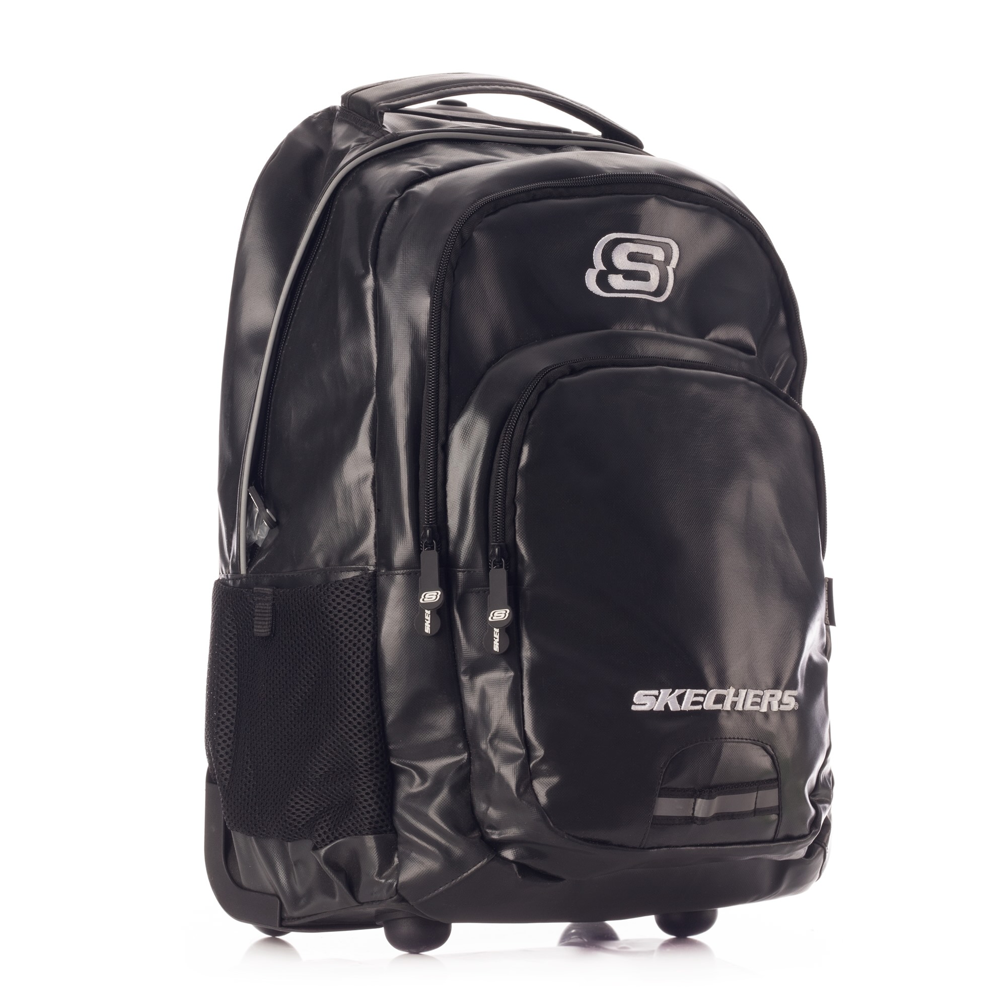 Foto 3 pulgar | Mochila Skechers Unisex Color Negro Con Ruedas Letters 3536
