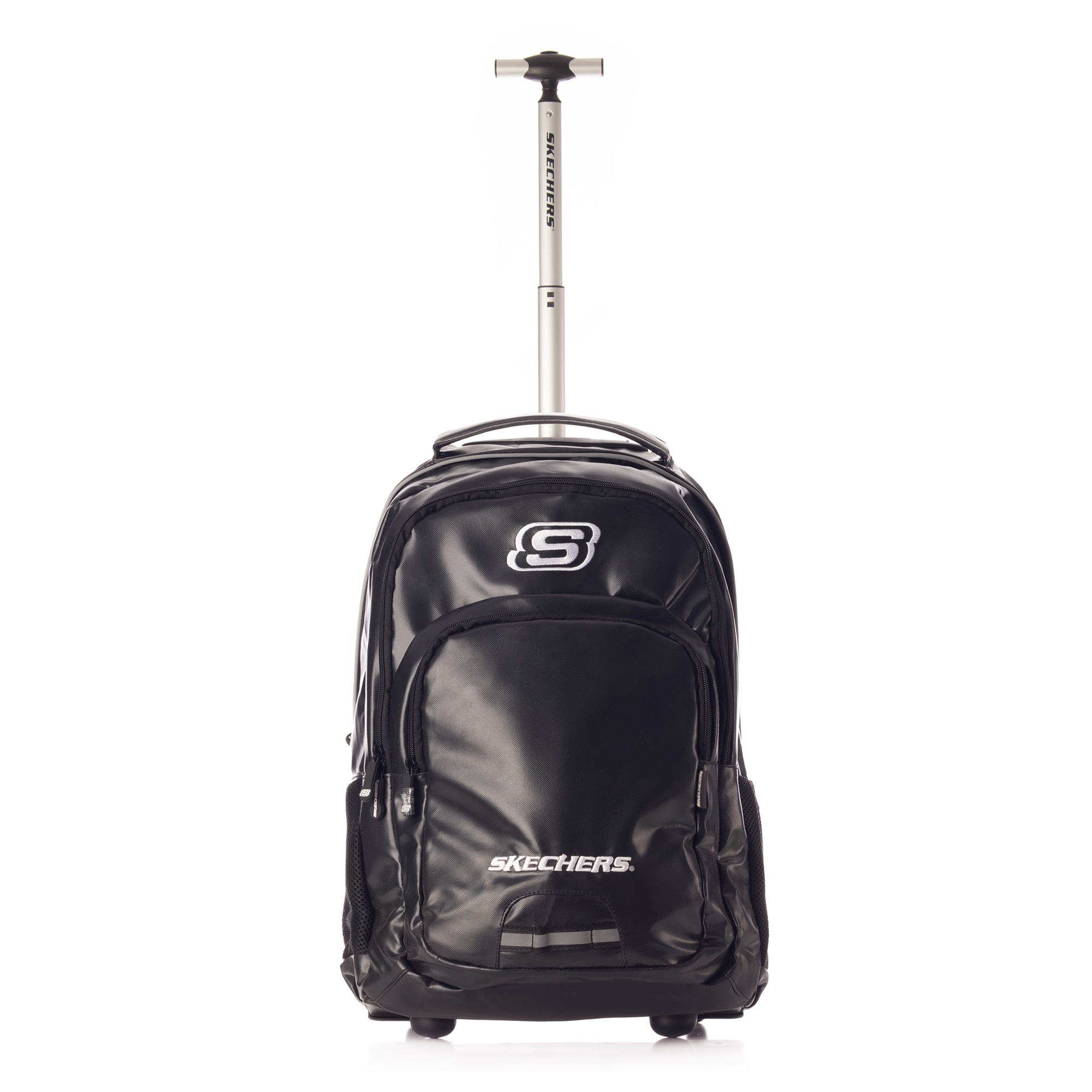 Foto 5 pulgar | Mochila Skechers Unisex Color Negro Con Ruedas Letters 3536