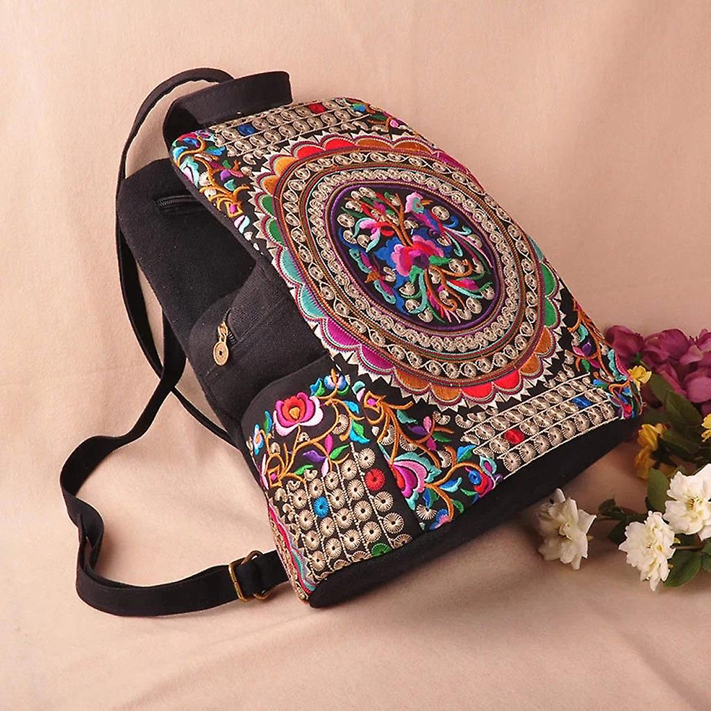 Foto 4 pulgar | Mochila Huoguo Bordada para Mujer-Venta Internacional