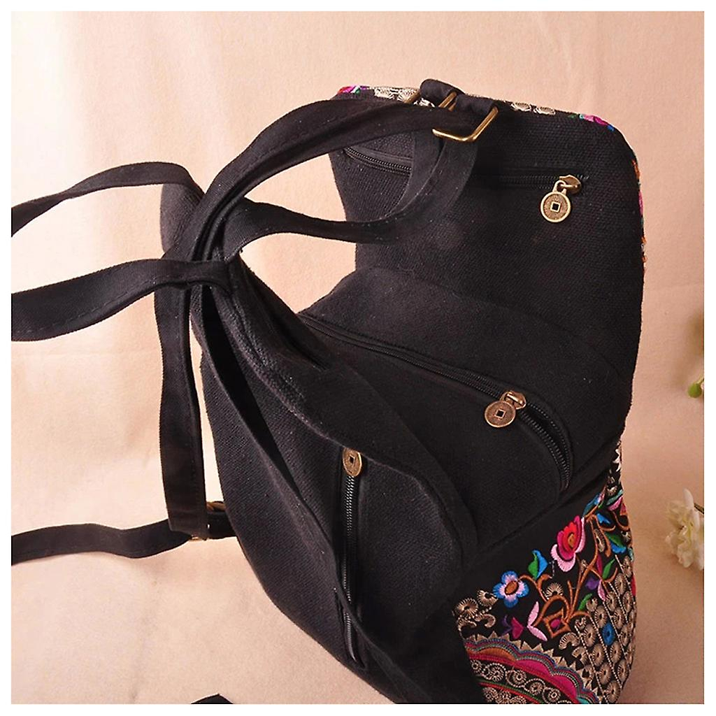 Foto 5 pulgar | Mochila Huoguo Bordada para Mujer-Venta Internacional