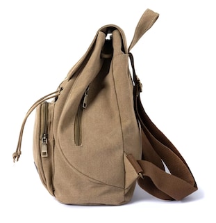 Foto 4 | Mochila Escolar Antirrobo Para Mujer Caqui