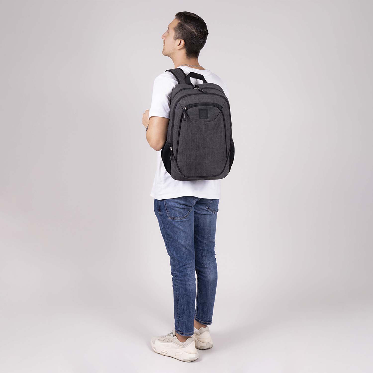 Foto 8 | Mochila Negra Para Laptop 1818 Hop