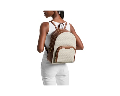 Foto 4 | Mochila Michael Kors Jaycee Large Logo 35s2g8tb7b Blanca