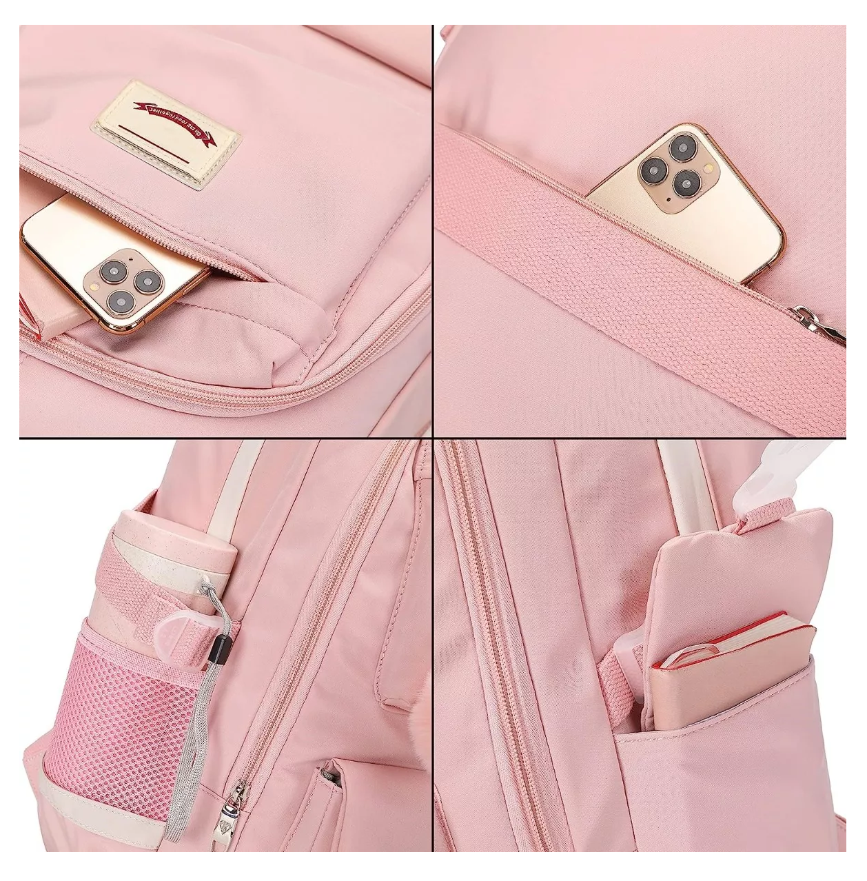 Foto 5 pulgar | Mochila Rosa para Mujer