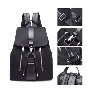 Foto 3 | Bolso Negro Multifuncional Impermeable Antirrobo Para Mujer