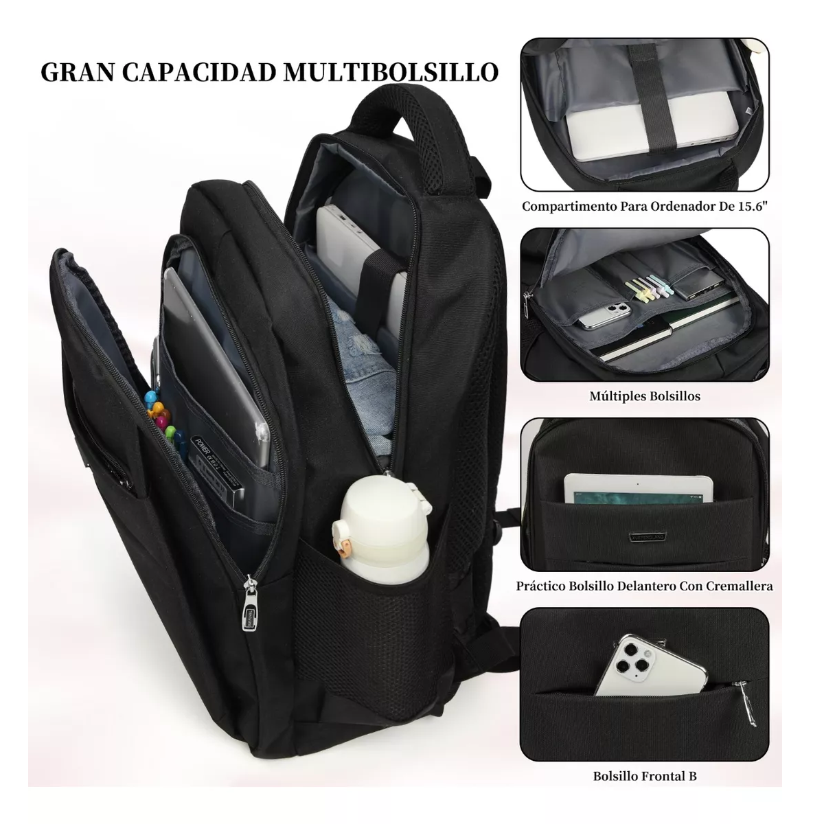 Foto 2 | Mochila para Laptop 15.6''de Mujer