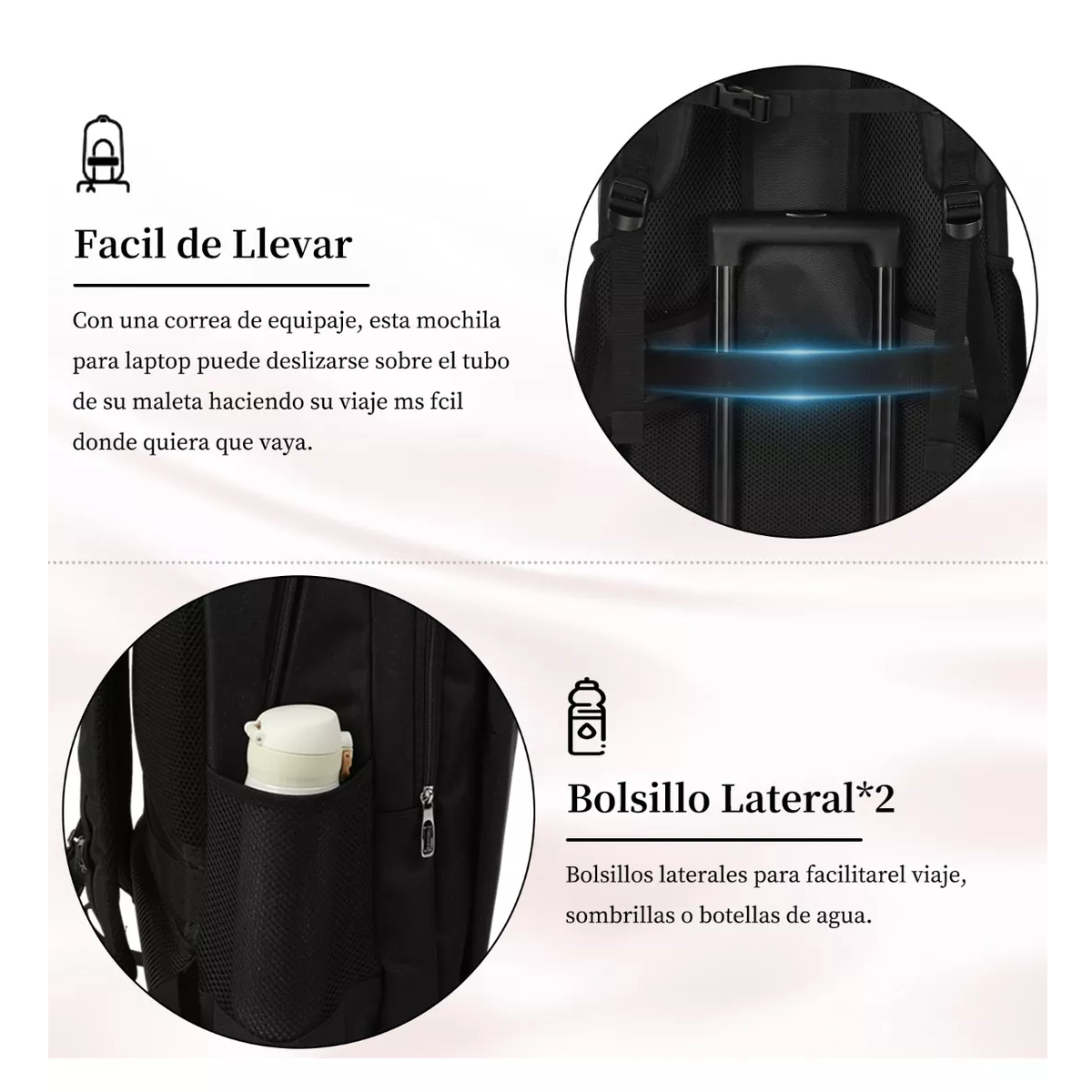 Foto 3 | Mochila para Laptop 15.6''de Mujer