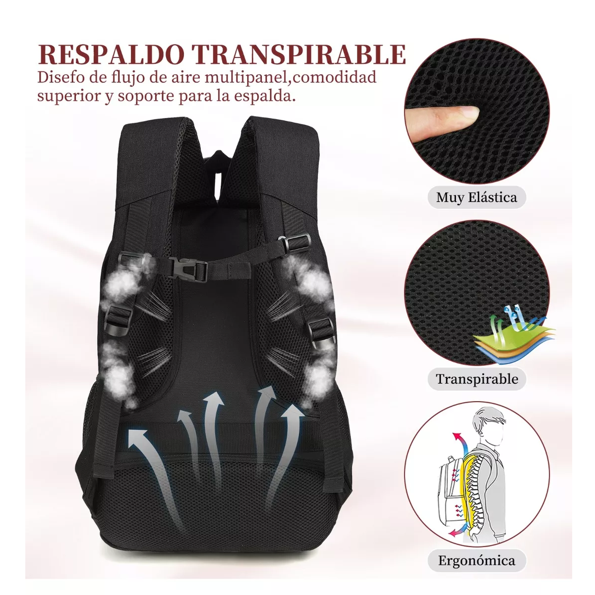 Foto 4 | Mochila para Laptop 15.6''de Mujer
