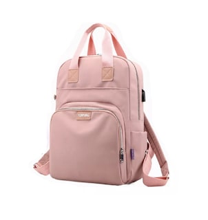 Foto 1 | Mochila Ordenador Portátil Usb Rosa Para Mujer