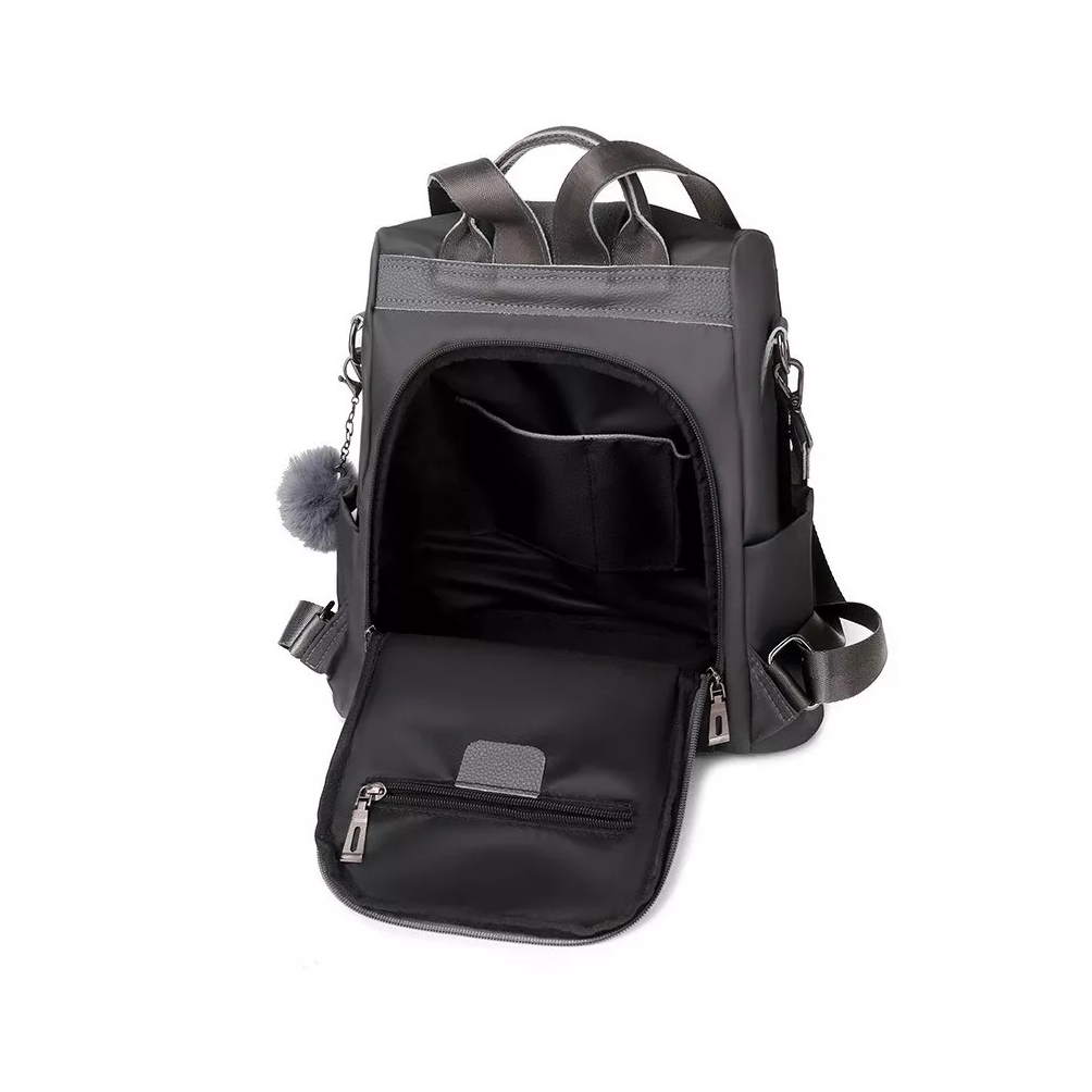 Foto 5 pulgar | Mochila Bolsa Hombro Para Dama Impermeable Antirrobo Gris