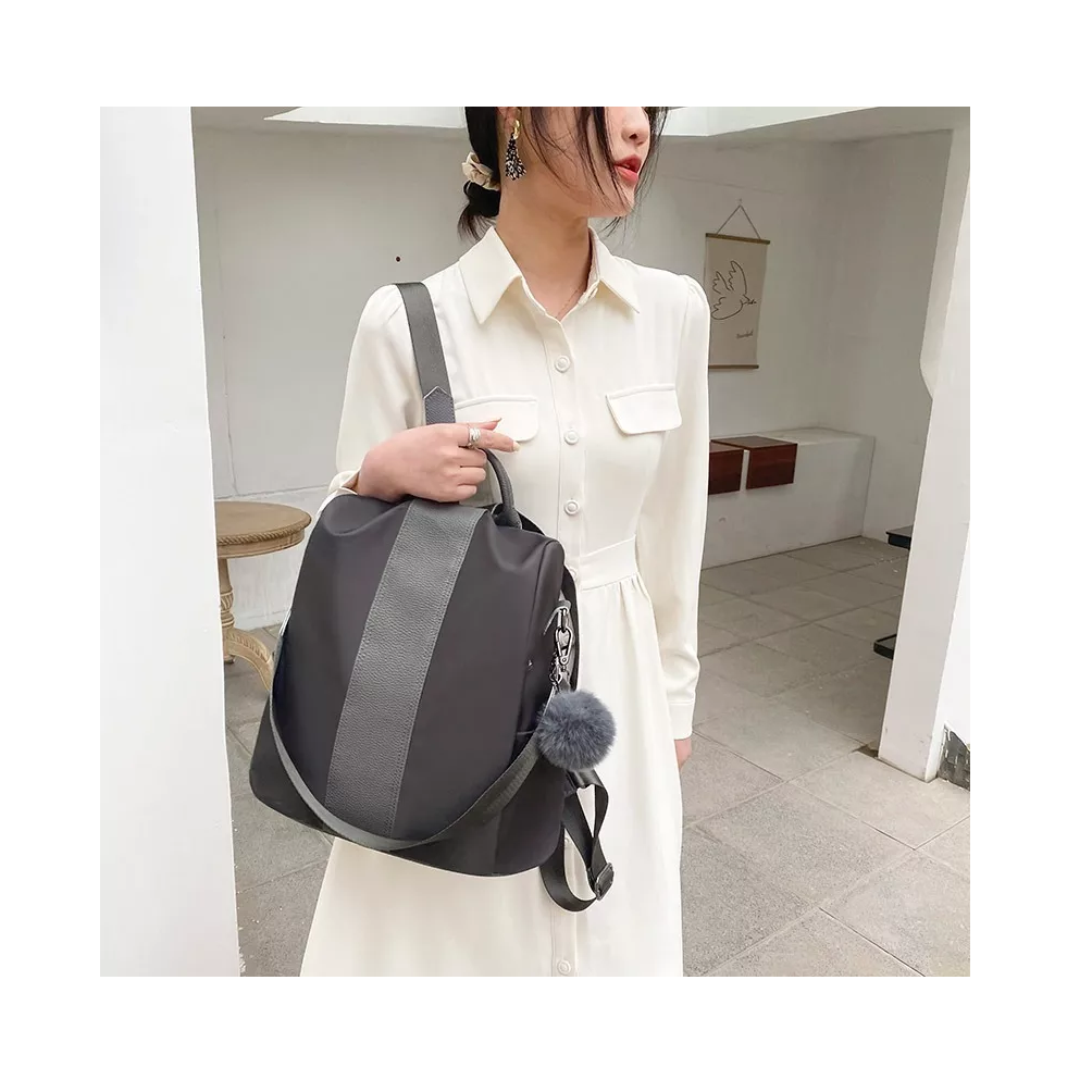 Foto 6 pulgar | Mochila Bolsa Hombro Para Dama Impermeable Antirrobo Gris