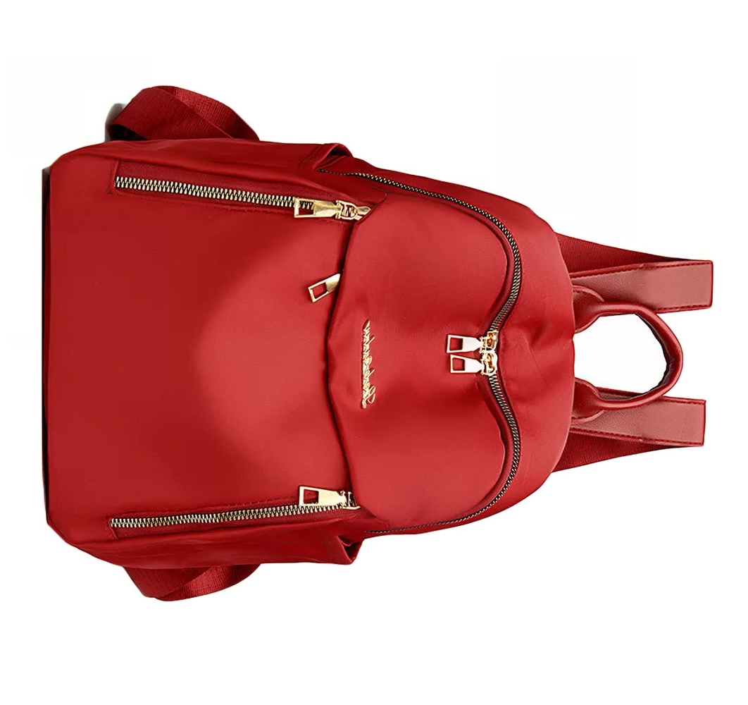 Foto 4 | Mochila Impermeable Roja Mujer Para Viaje Y Diario