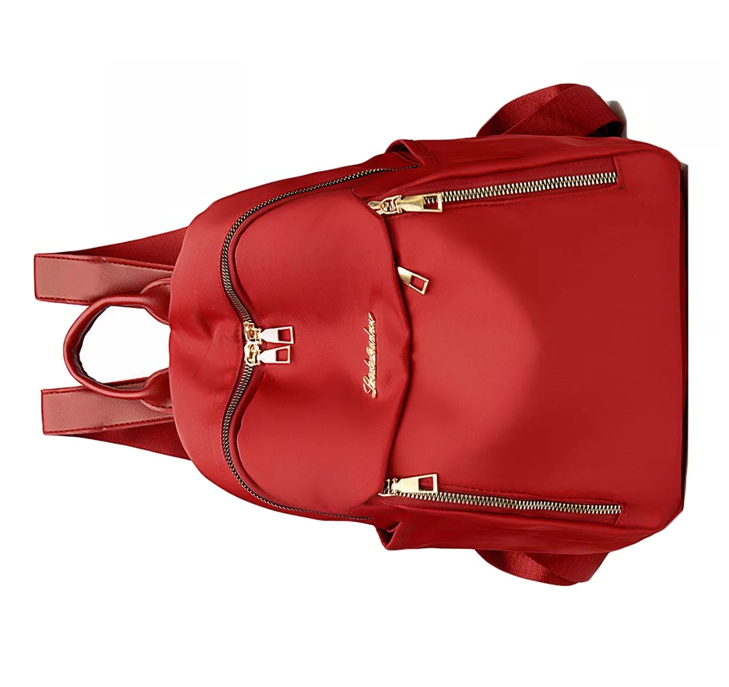 Foto 5 | Mochila Impermeable Roja Mujer Para Viaje Y Diario