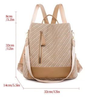 Foto 4 | Mochila Casual Café para Mujer