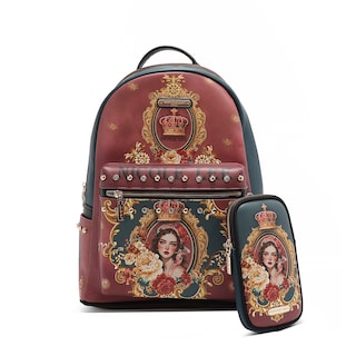 Foto 1 | Mochila Nicole Lee Estampada Porta Laptop The Queen