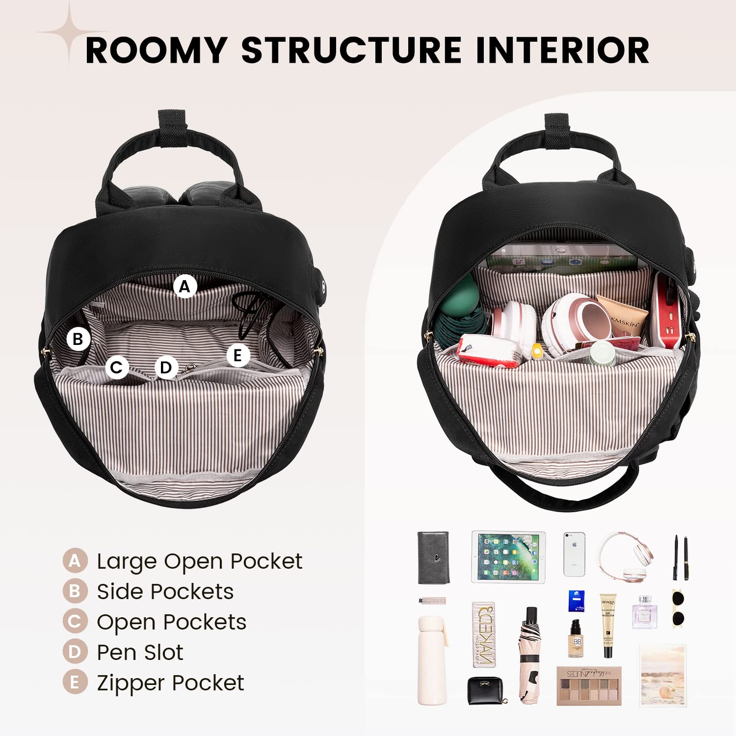 Foto 4 pulgar | Mochila Casual Lovevook Negra-Venta Internacional