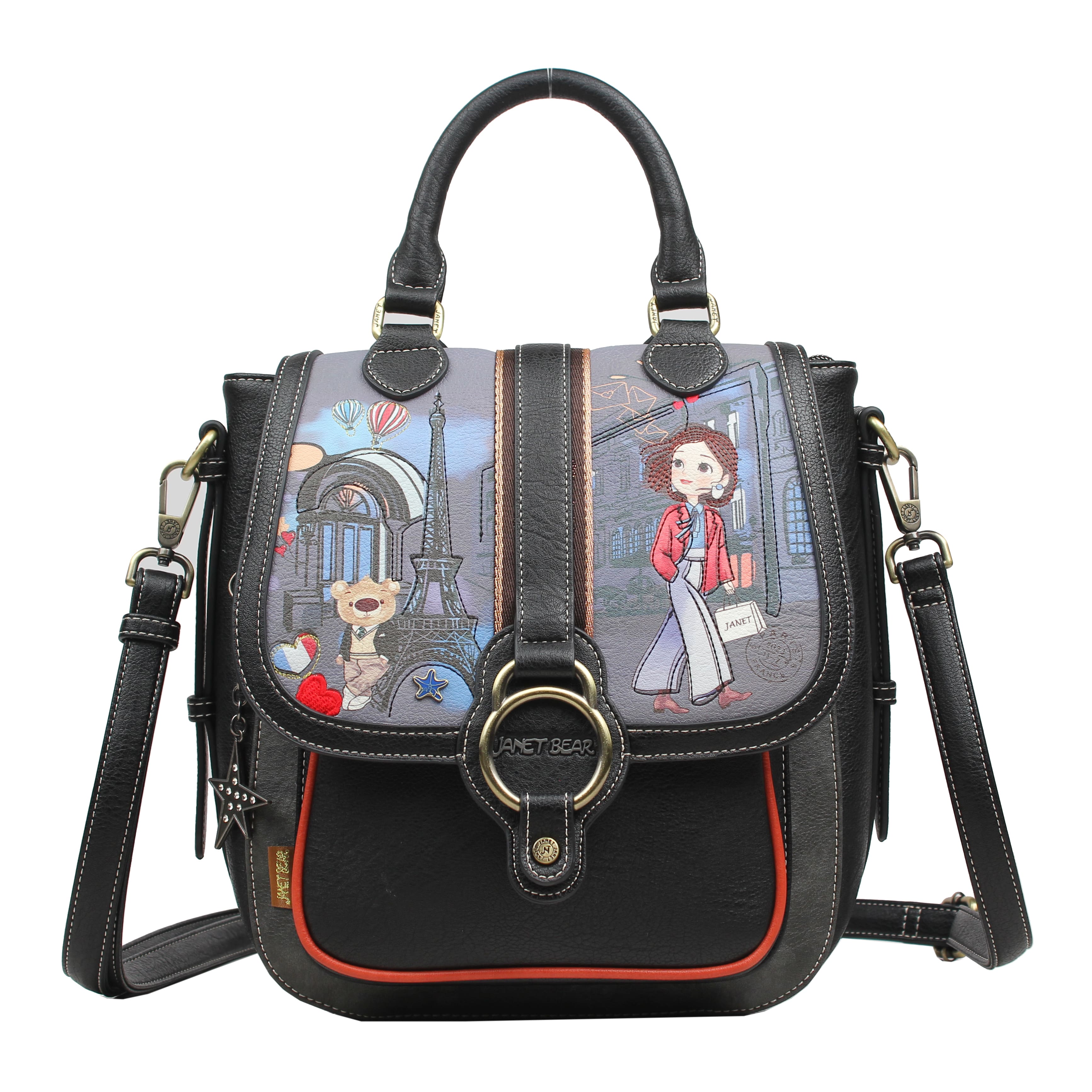 Mochila Convertible Janet Bear Paris Dream J038a