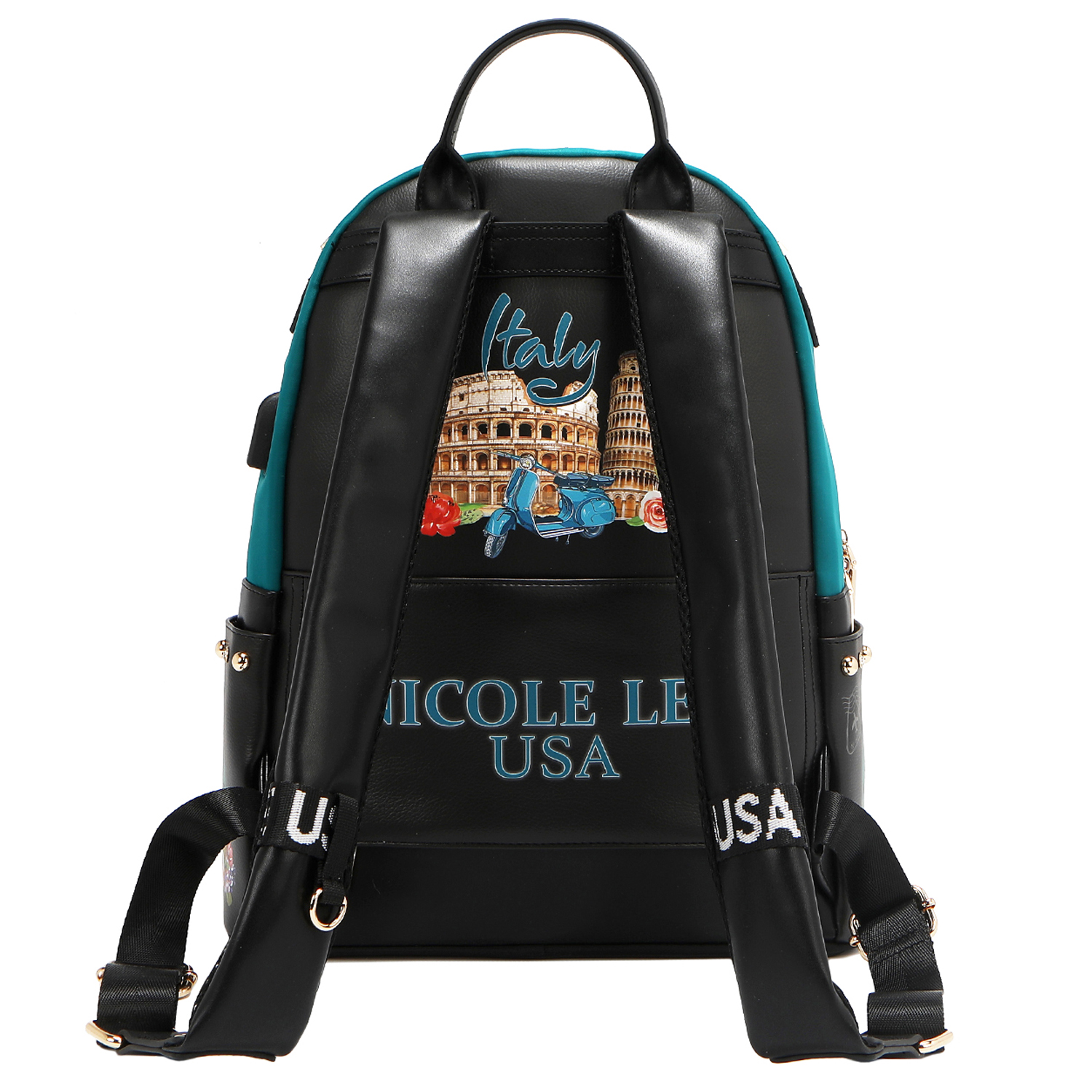 Foto 3 pulgar | Mochila Nicole Lee Nylon Bolsa Extra Print Martha Travel