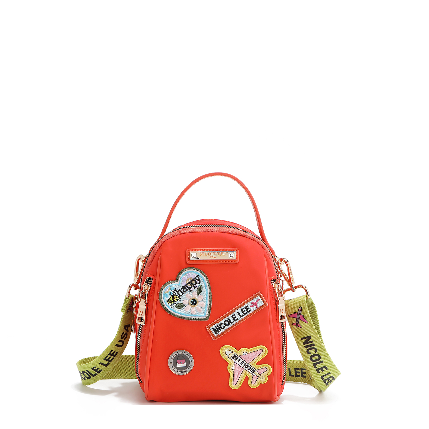 Foto 2 pulgar | Mochila Multifuncional Nicole Lee de Nailon Con Parches