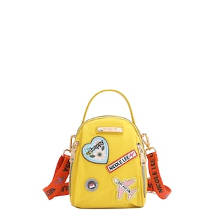 Foto 1 | Mochila Multifuncional Nicole Lee De Nailon Con Parches