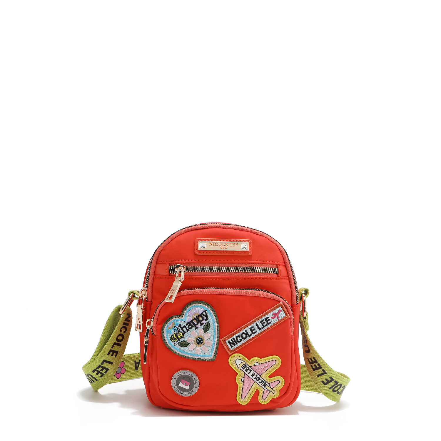 Foto 2 pulgar | Crossbody Nicole Lee de Nailon Con Parches