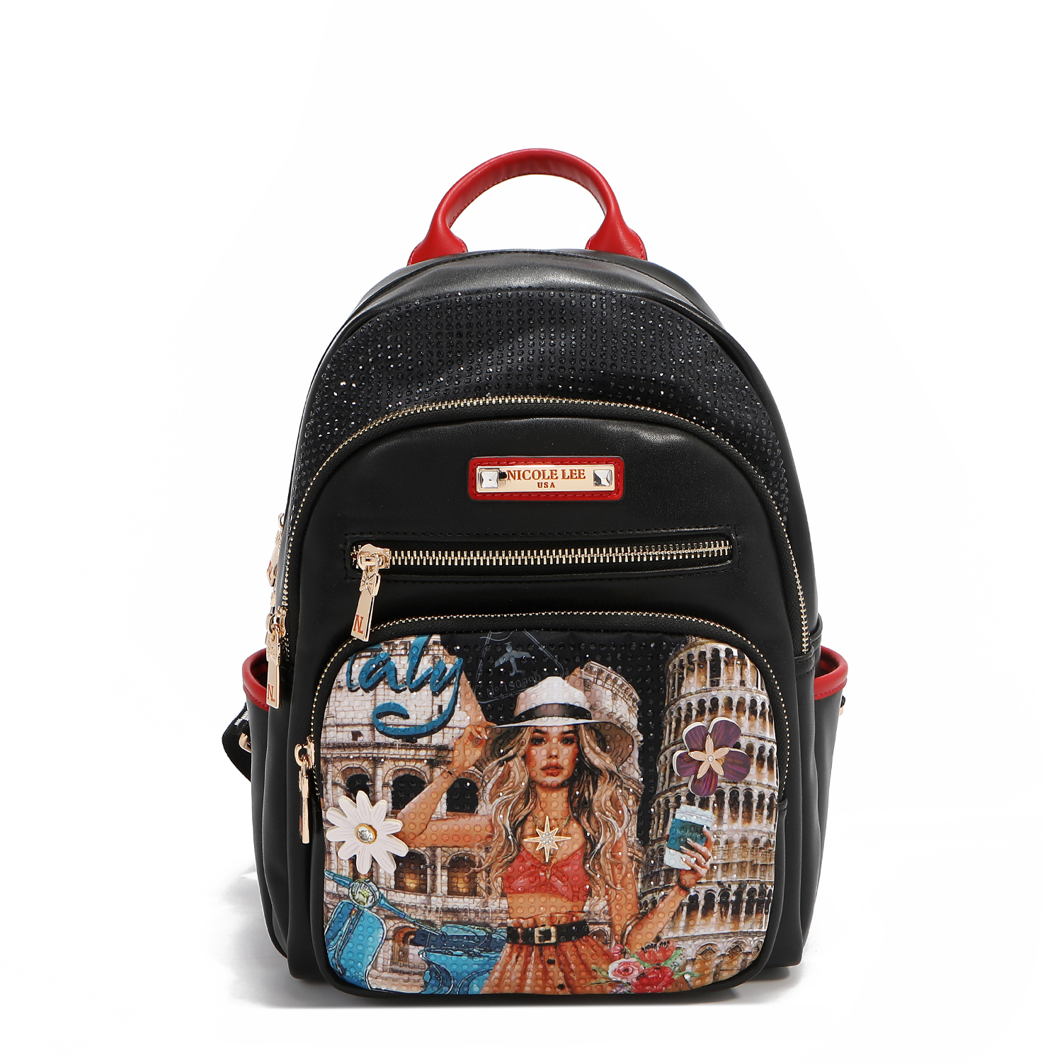 Foto 2 pulgar | Mochila Casual Nicole Lee Estampado Martha Travels