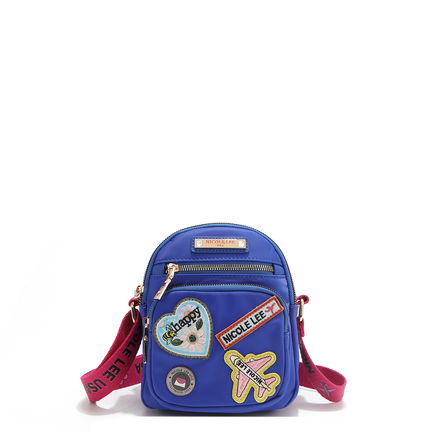 Foto 1 | Crossbody Nicole Lee de Nailon Con Parches