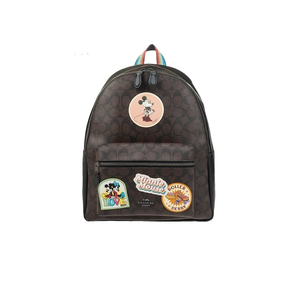 Foto 2 pulgar | Mochila Disney Coach F29355 Cafe Oscuro