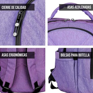 Foto 6 | Mochila Shell Morada