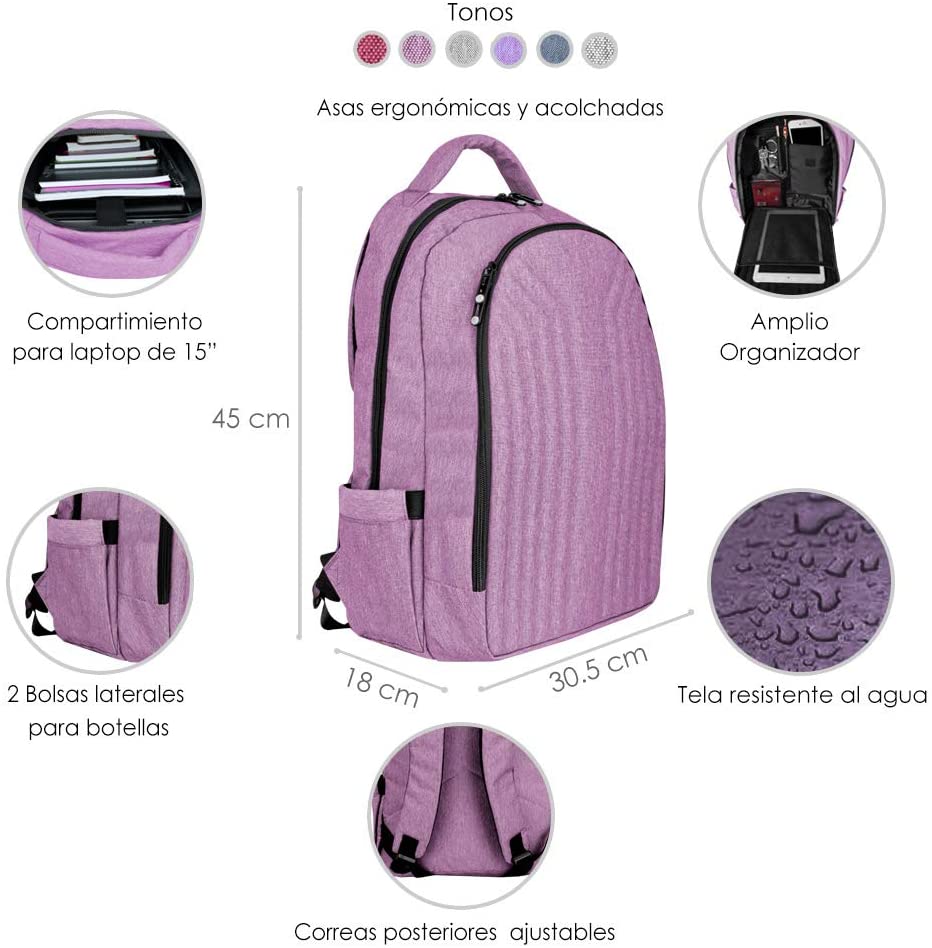 Foto 3 pulgar | Mochila Shell Lila