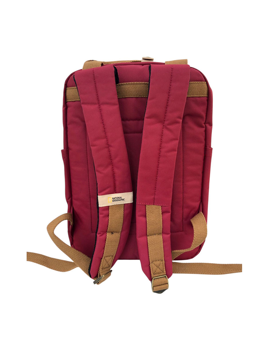 Foto 3 | Mochila National Geographic Legend Large Backpack Rojo. Moderna Y Funcional