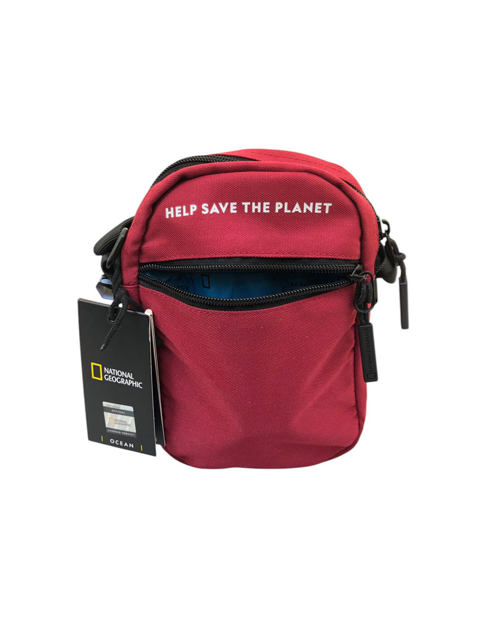 Foto 6 | Bolsa National Geographic Ocean 2 Compartments Utility Bag Rojo. Compacta, Práctica Y Ecológica
