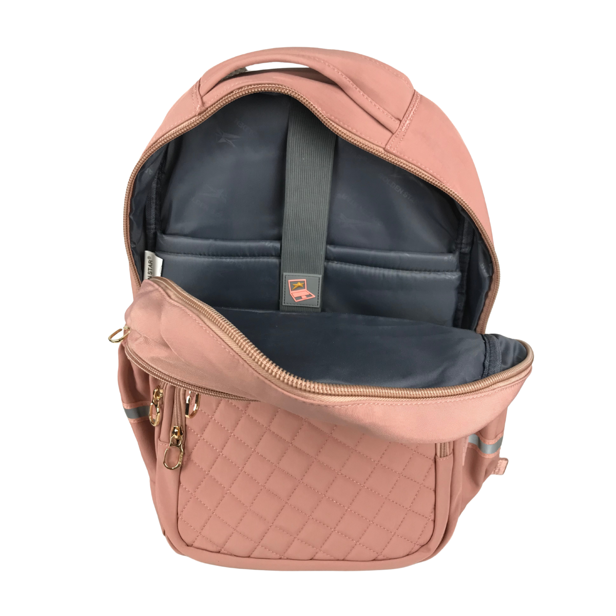 Foto 5 | Mochila Golden Star Escolar Gf-1532 Con Portalaptop Color Rosa
