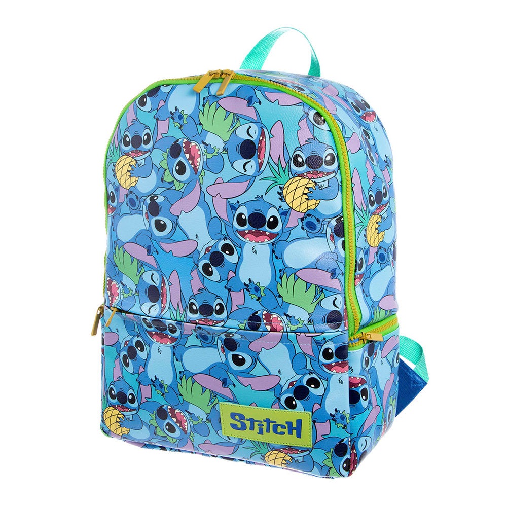Foto 7 pulgar | Mochila Juvenil  Disney Truzt Stitch (azul)