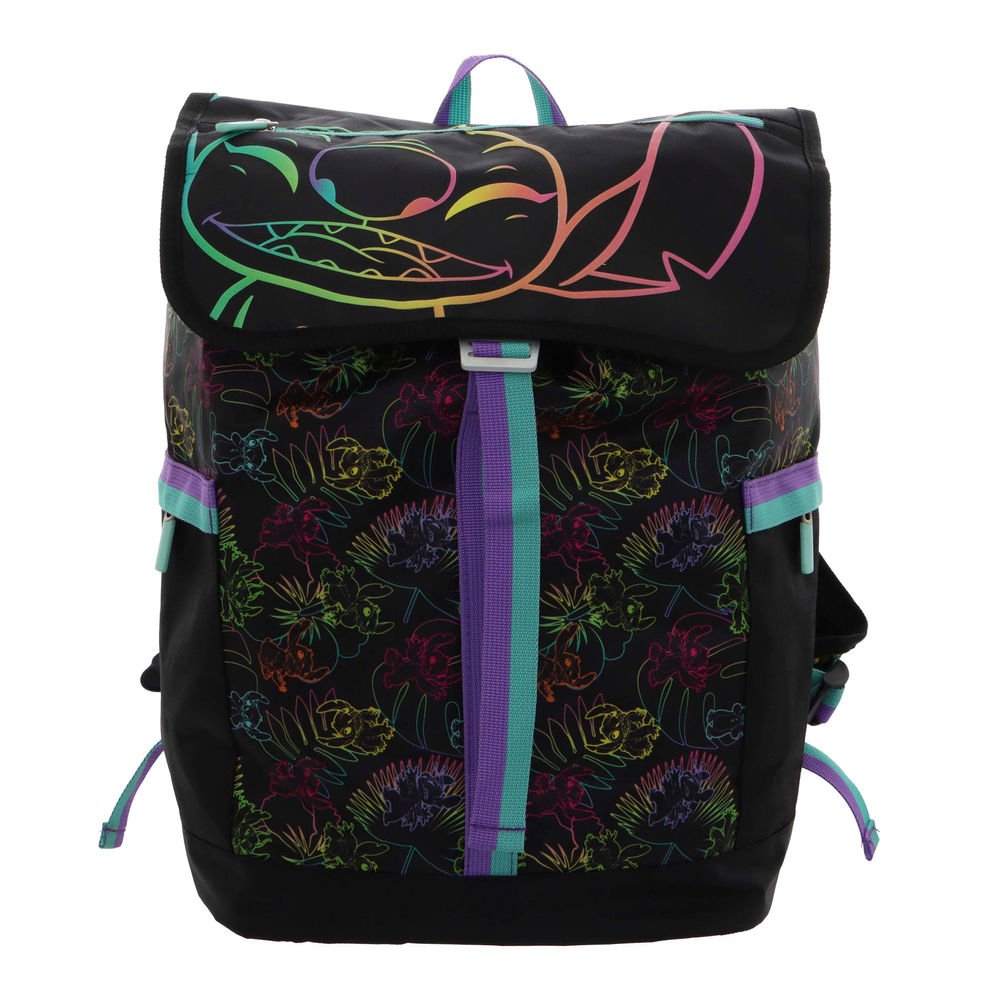 Foto 2 pulgar | Mochila Juvenil Disney Truzt Stitch 20l (negro)
