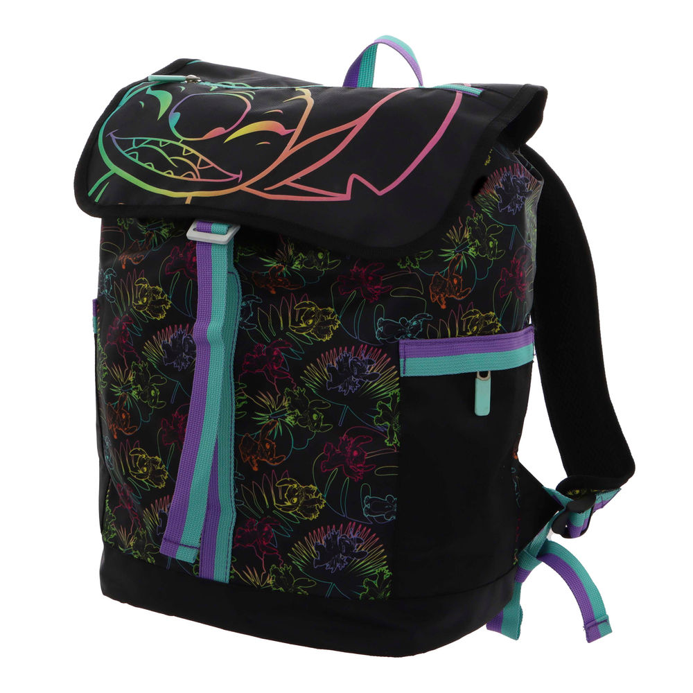 Foto 5 pulgar | Mochila Juvenil Disney Truzt Stitch 20l (negro)