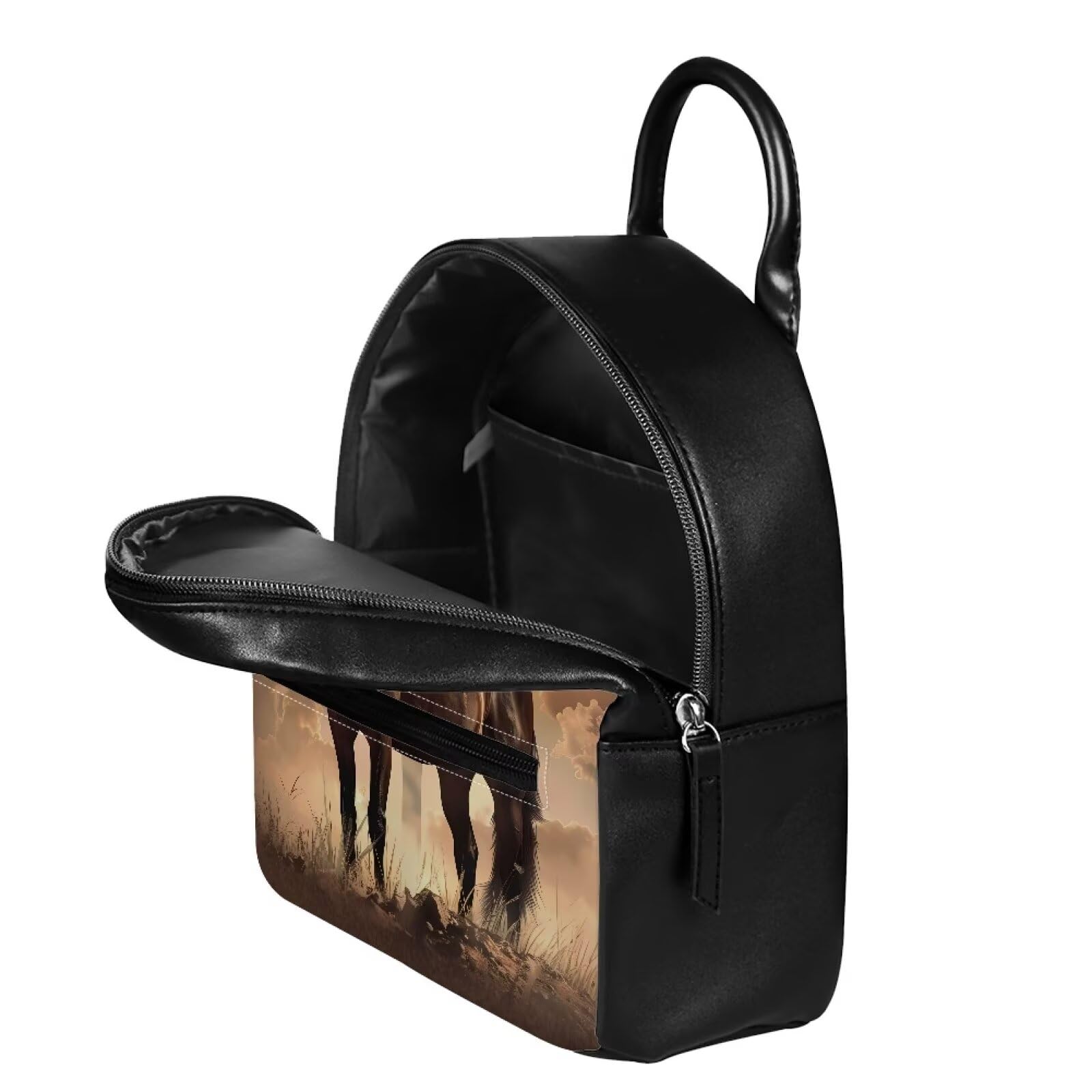 Foto 5 pulgar | Minimochila Showudesigns Cross Horse Marron para Mujer - Venta Internacional