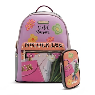 Foto 1 | Mochila Nicole Lee Print Porta Laptop Violet Blossom