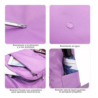 Foto 4 | Mochila Multifuncional Eo Safe Imports Esi-11460-1 Púrpura