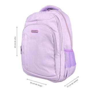Foto 3 | Mochila Golden Star Escolar Urbana Lisa Df-8953 Color Lila