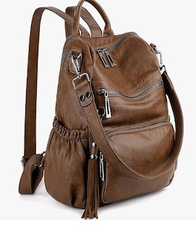 Foto 1 | Mochila de Piel Xtellar Marrón para Mujer