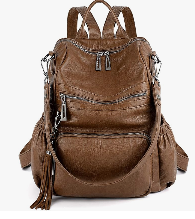 Foto 5 pulgar | Mochila de Piel Xtellar Marrón para Mujer