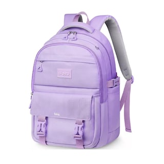 Foto 2 | Mochila Escolar Antirrobo Diseño Liso 30l, Violeta Belug