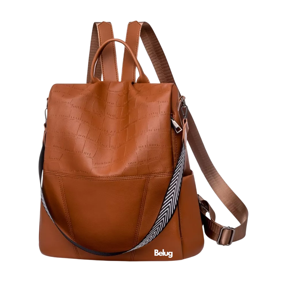 Foto 2 pulgar | Bolsa Mochila Belug Moda De Mujer Super Calidad Antirrobo, Marrón A